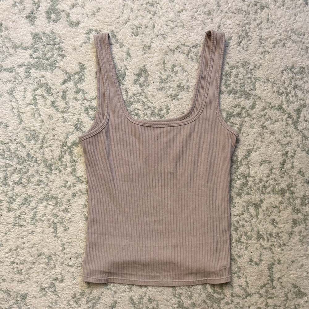 Fabletics Ribbed Tank Top - Beige